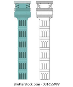  vectors of European monumental cities. 
ELEVADOR DE SANTA JUSTA, LISBOA