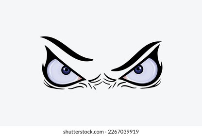 vectors of eye expression in anime style