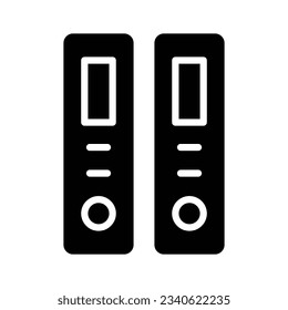 A vectors of files in modern style, trendy flat icon of binders