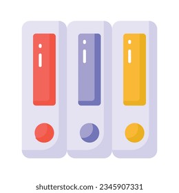 Vectores de archivos de estilo moderno, icono plano de moda de los enlazadores