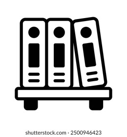 A vectors of files in modern style, trendy icon of binders