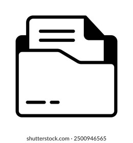 A vectors of files in modern style, trendy icon of folders