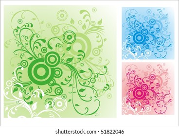 Vector's floral background.