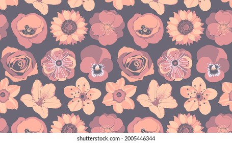 Vectors floral seamless pattern for Decorating.