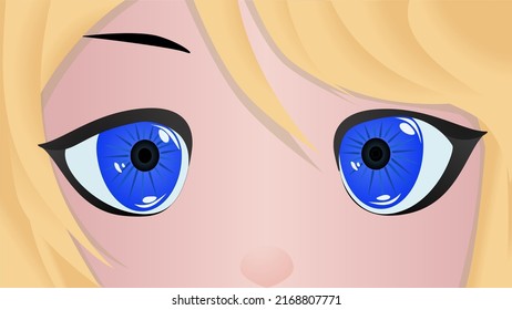 Vectors girl of anime face