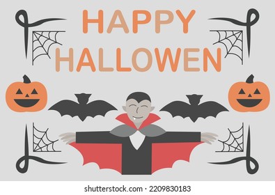 Vectores hallowen ilustración plana simple y minimalista 