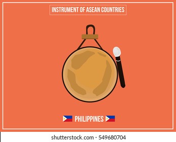 Vectors illustration of Instrument of Philippines country