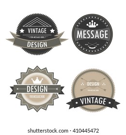 vectors logos Vintage badges design 