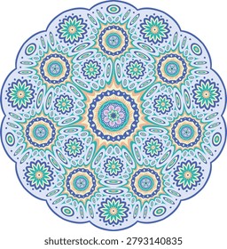 vectors mandala geometric round design