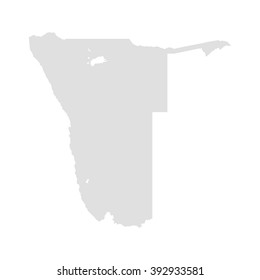 vectors map of Namibia 