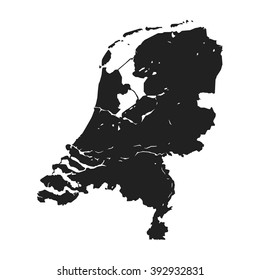 vectors Map of the Netherlands