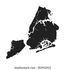 vectors map of new york city