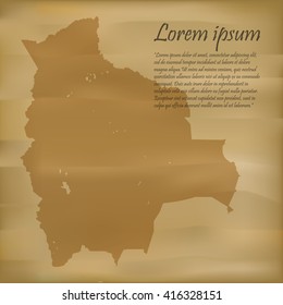vectors Map of Sweden old paper