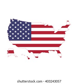vectors map of USA 