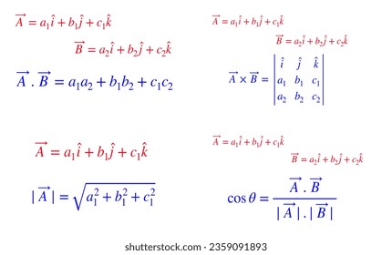 Vectors mathematical equations illustration for various projects 
