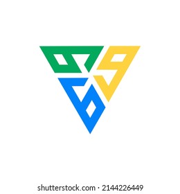 Vectors are monograms of the numbers 9, 9 and 9.