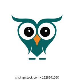 vectors Owl logo design on white background