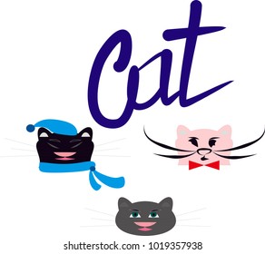 ?artoon vectors set of cats
