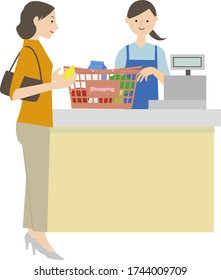 Vectors of a Supermarket Cash Register
