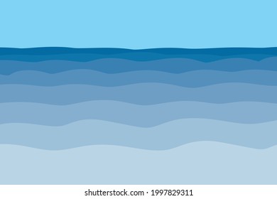 Vectors of the surfing sea.