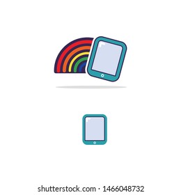 vectors from tablets and rainbows