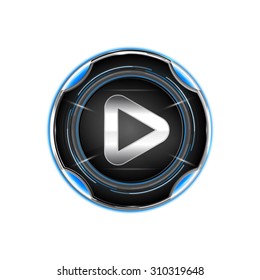 vectors technology icon button switcher play