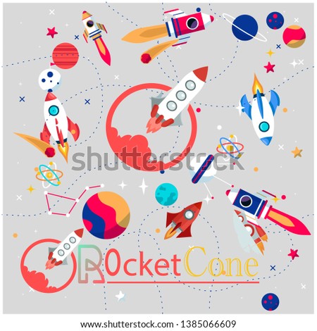 vectors that are good for logos and collections of several rockets used as brands or other uses, are easy to edit and replace according to the color of your desire