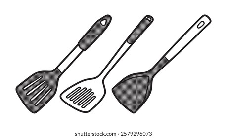 vectors three simple spatula pictures