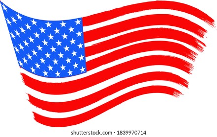 Vectors Of The USA Flags - Colorful usa Flags