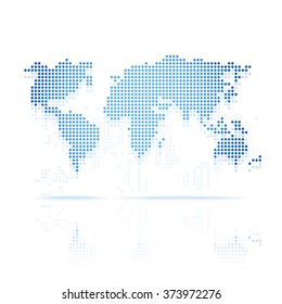 vectors World Map techmology