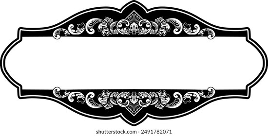 Vectorseamless Floral Pattern Rococo Frame Decor Vector