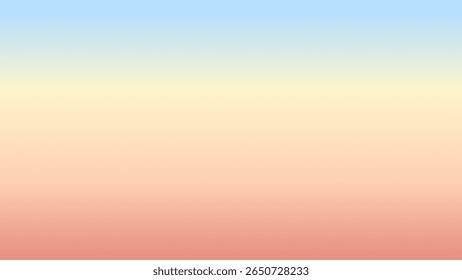 VectorSoft pastel gradient background with smooth transition from orange to cream to light blue