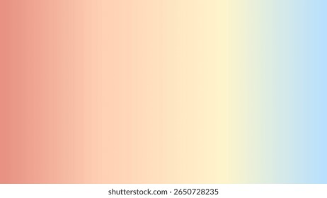 VectorSoft pastel gradient background with smooth transition from orange to cream to light blue
