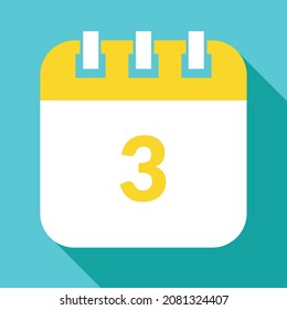 Vector-specific day calendar, vector icon, schedule vector illustration, date marked on the 3st.