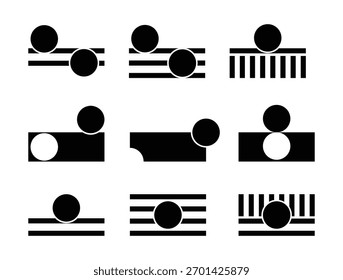 Conjunto de ilustración de estilo Vector que transmite conceptos abstractos de ingeniería mecánica, con el objetivo de simplificar la información compleja.