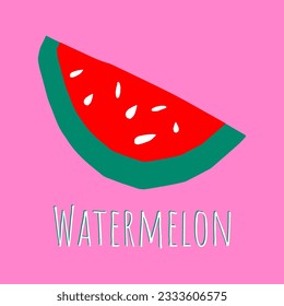 Vector.Watermelon Abstract
fruits.Watermelon.Pear.Summer.Cutted.Taste.Sweetness.Wall decoration set.Minimalism.  art image of fruits in bright pastel colors.  Art for prints. Style.Vitamin.Keto.EPS 10