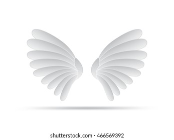 vector,wings on a white background