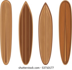 Vector-Wooden surfboards set