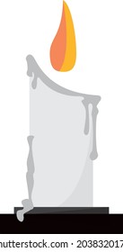 Vectory spooky Halloween candle icon