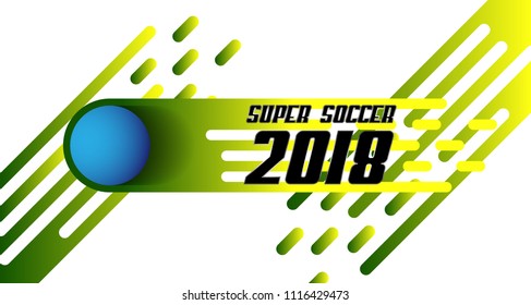 Vectr Brazil Team Banner with flag symbol for Football tournament 2018. Super soccer Banner template 2018. Vector eps.10