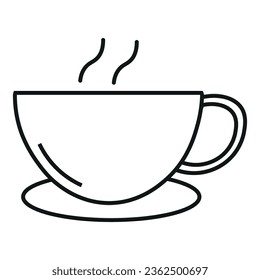 Vektorgrafik von heißem Kaffee Symbol. Einfache Design, Vektorgrafik.