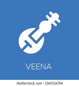  Veena icon. Editable  Veena icon for web or mobile.