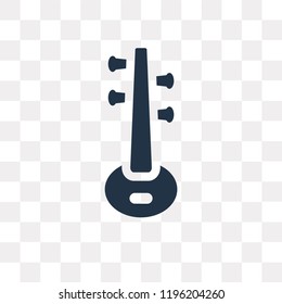 Veena vector icon isolated on transparent background, Veena transparency concept can be used web and mobile
