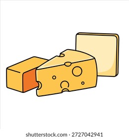 Diseño de Vector de ilustración de queso muy hermoso