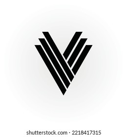 VE,EV ,V ,E Abstract Letters Logo Monogram