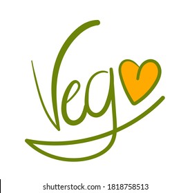 veg logo with heart emblem