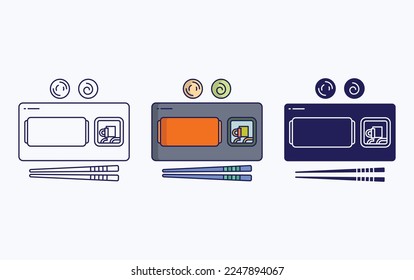 veg sushi icon Vector illustration