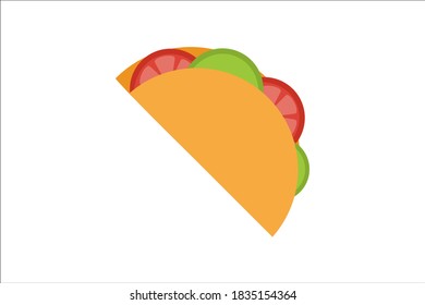 veg taco bell vector design illustration