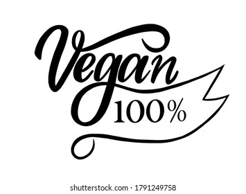 Vector vegan al 100% de la mano 