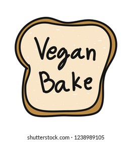 Vegan Bakery Bread Labels Free Hand Drawn Vector